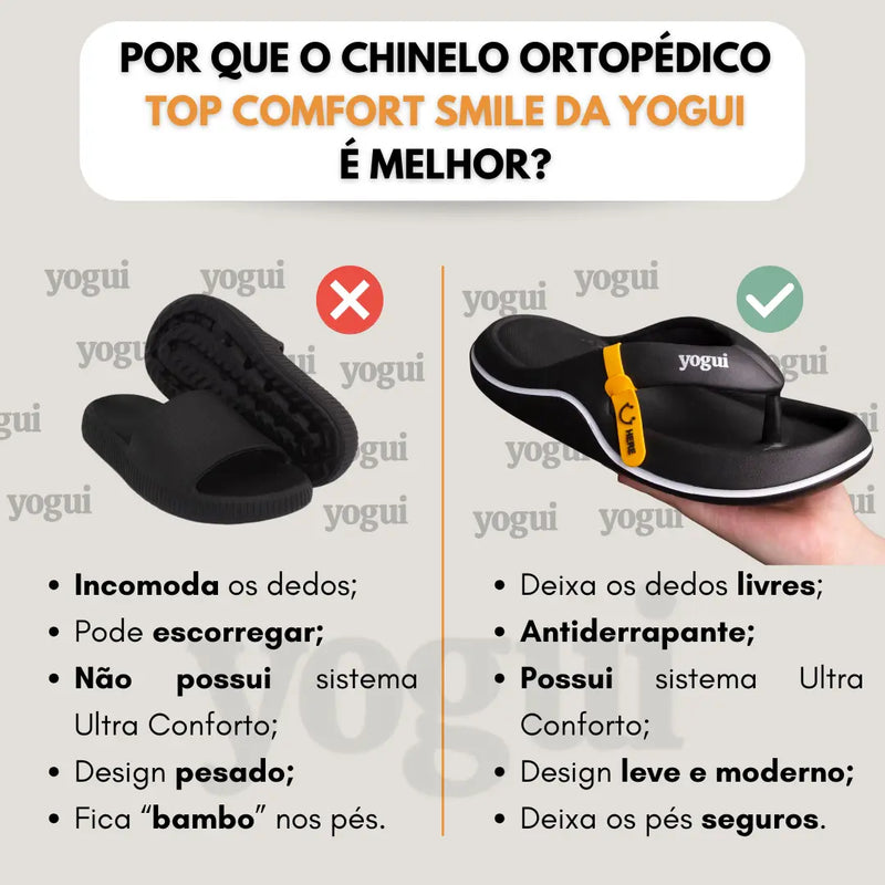 Chinelo Ortopédico Top Comfort Yogui® + Brinde Exclusivo - Lemon Express