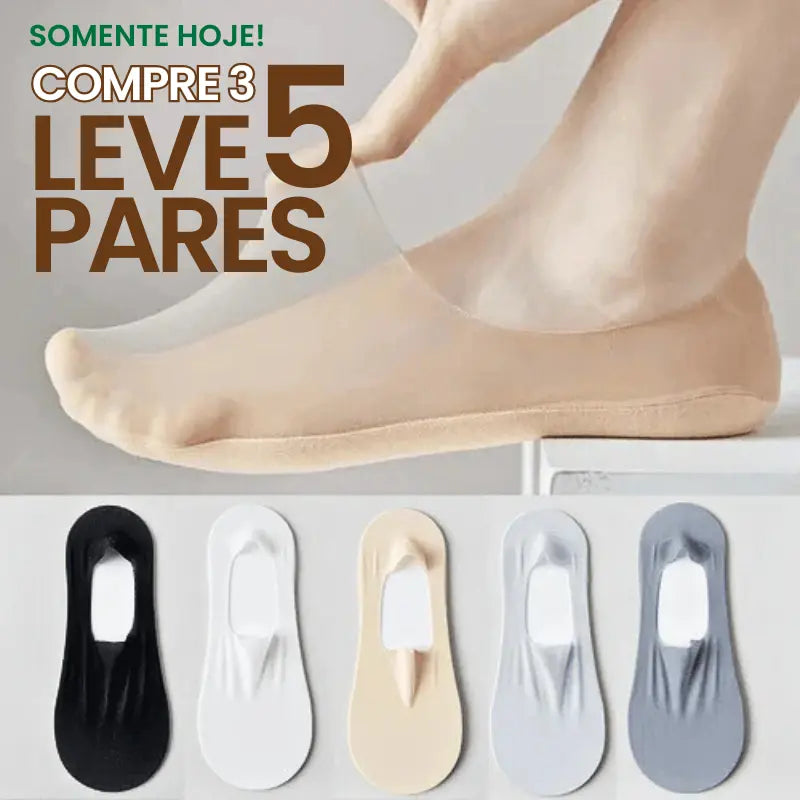 Meias Invisíveis Ortopédicas ConfortLife® - Lemon Express