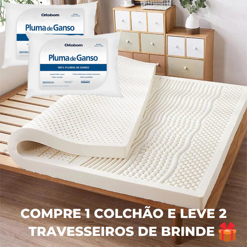 OrtoDream® – Colchão Ortopédico + 2 Travesseiros de Brinde