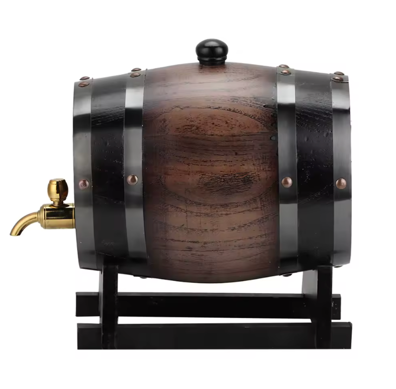 Barril Carvalho para vinho 3 litros (Personalizamos nome) - Lemon Express