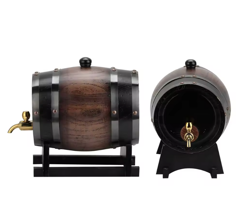 Barril Carvalho para vinho 3 litros (Personalizamos nome) - Lemon Express