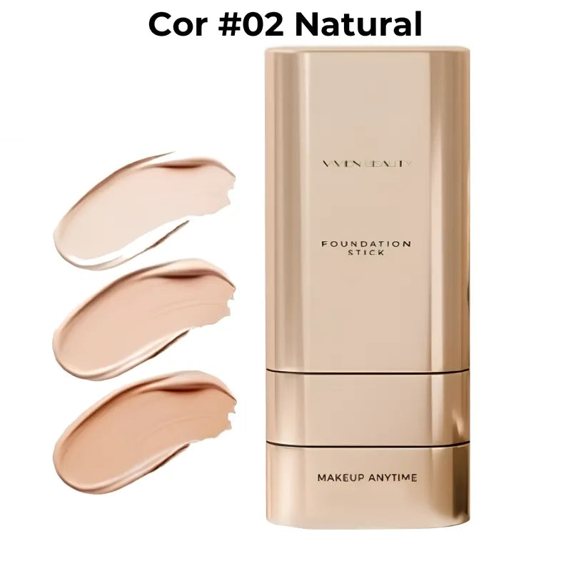 Corretivo Base Stick Coreano 2 em 1 – Cobertura Perfeita 100% e Natural - Lemon Express