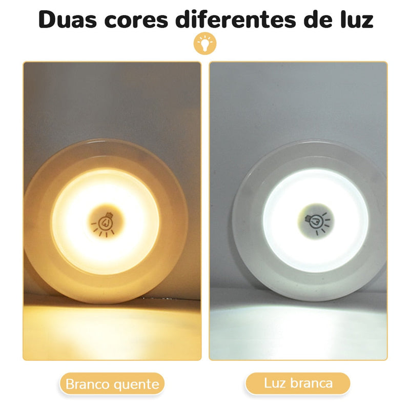Kit Lâmpadas de Led sem fio com Controle Remoto (Compre 2 Leve 3) - Lemon Express