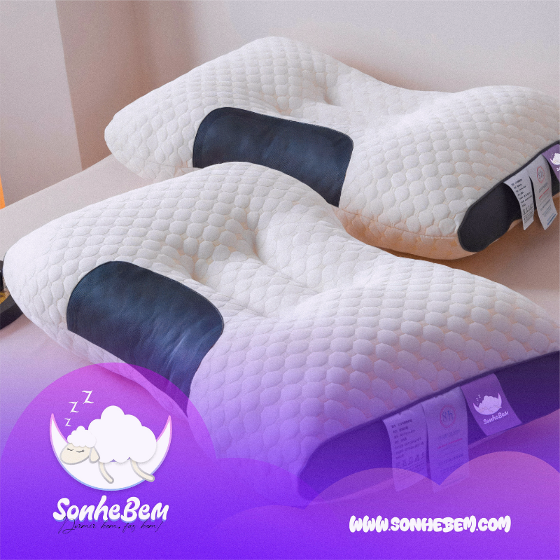 Travesseiro Pillow Top Confort -  Suporte Ortopédico Premium (COMPRE 1 LEVE 2) - Lemon Express