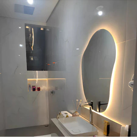 Espelho orgânico led 75 x 58cm - Lemon Express