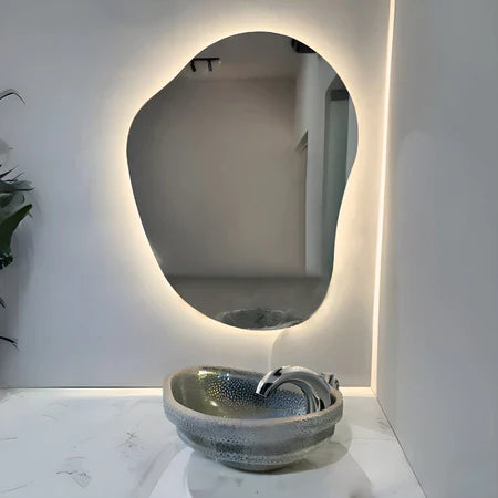 Espelho orgânico led 75 x 58cm - Lemon Express